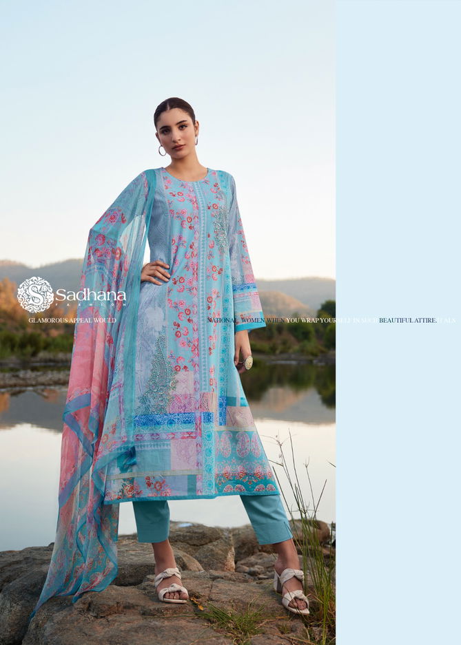 Raazia By Sadhana Printed Lawn Cotton Salwar Kameez Wholesale Market In Surat